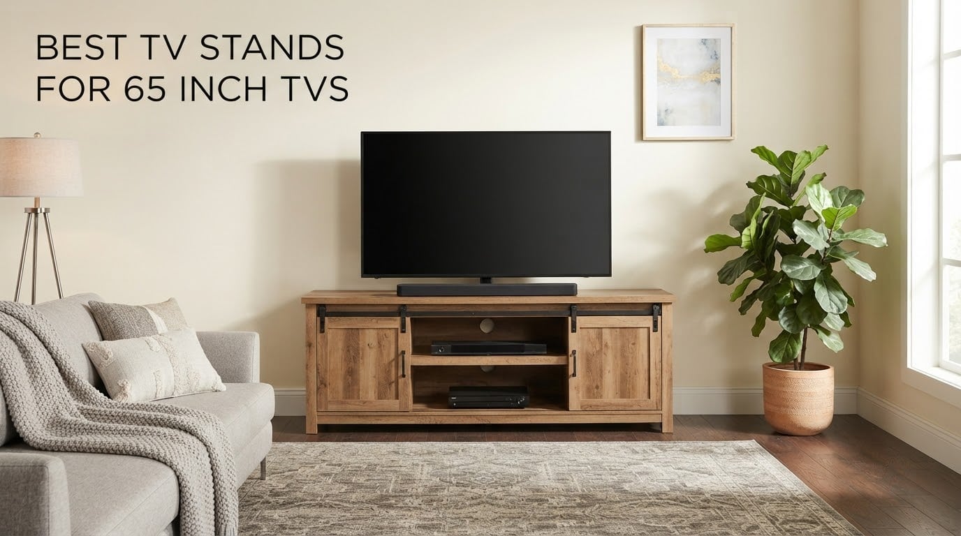 best tv stands for 65 inch tvs
