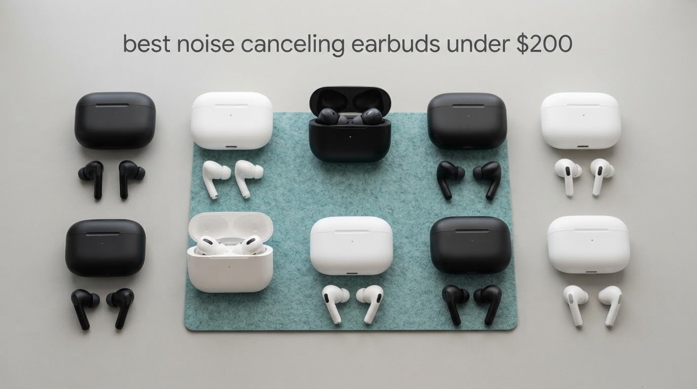 best noise canceling earbuds under $200
